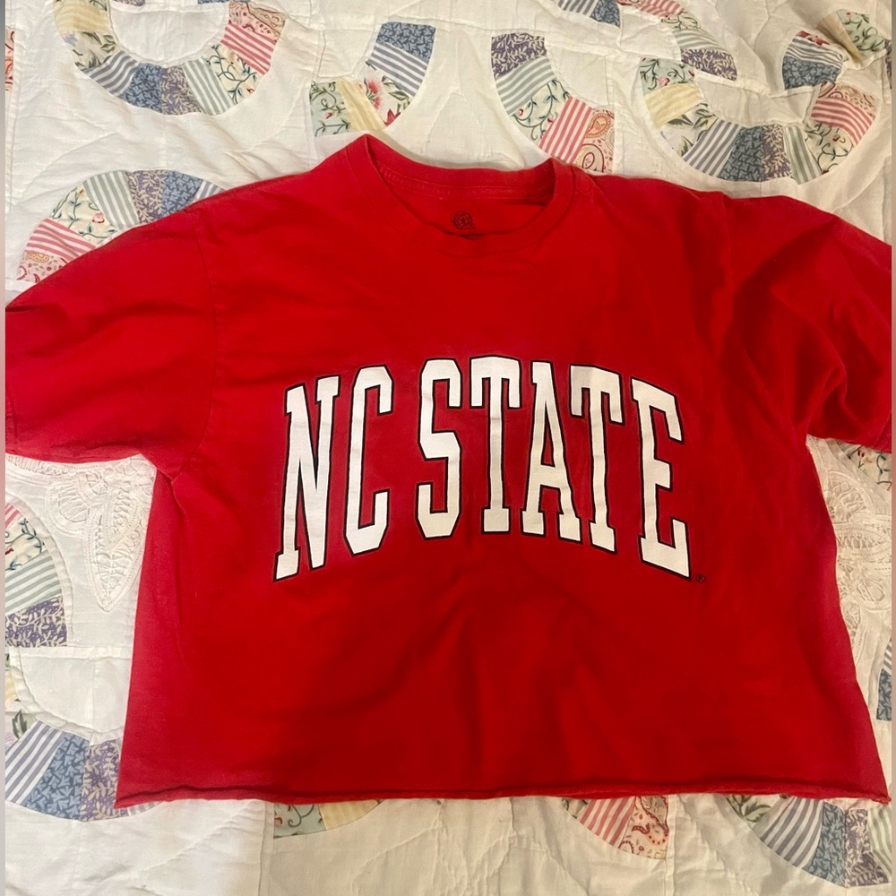 NC State Cropped Tee